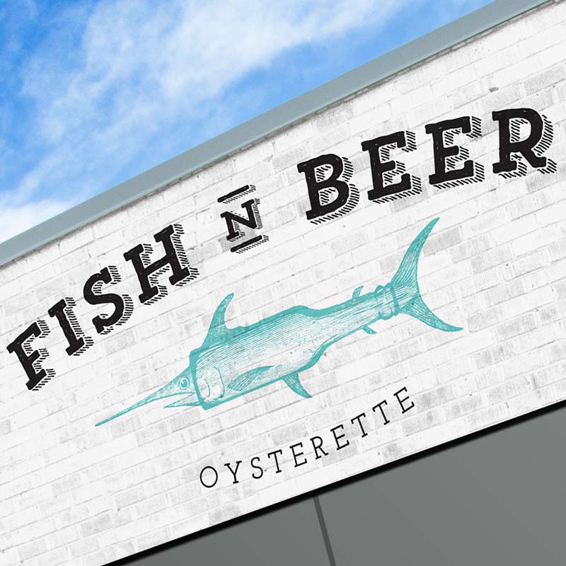 Fish N Beer logo sign