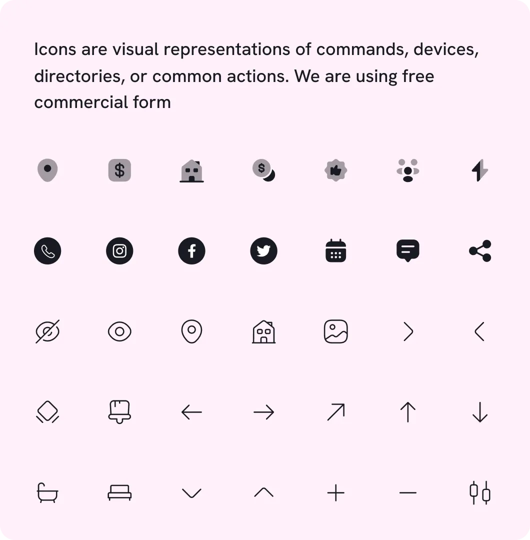 Homezy - Custom Icon Set