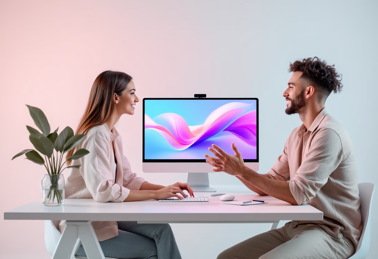 image of graphic designers at work