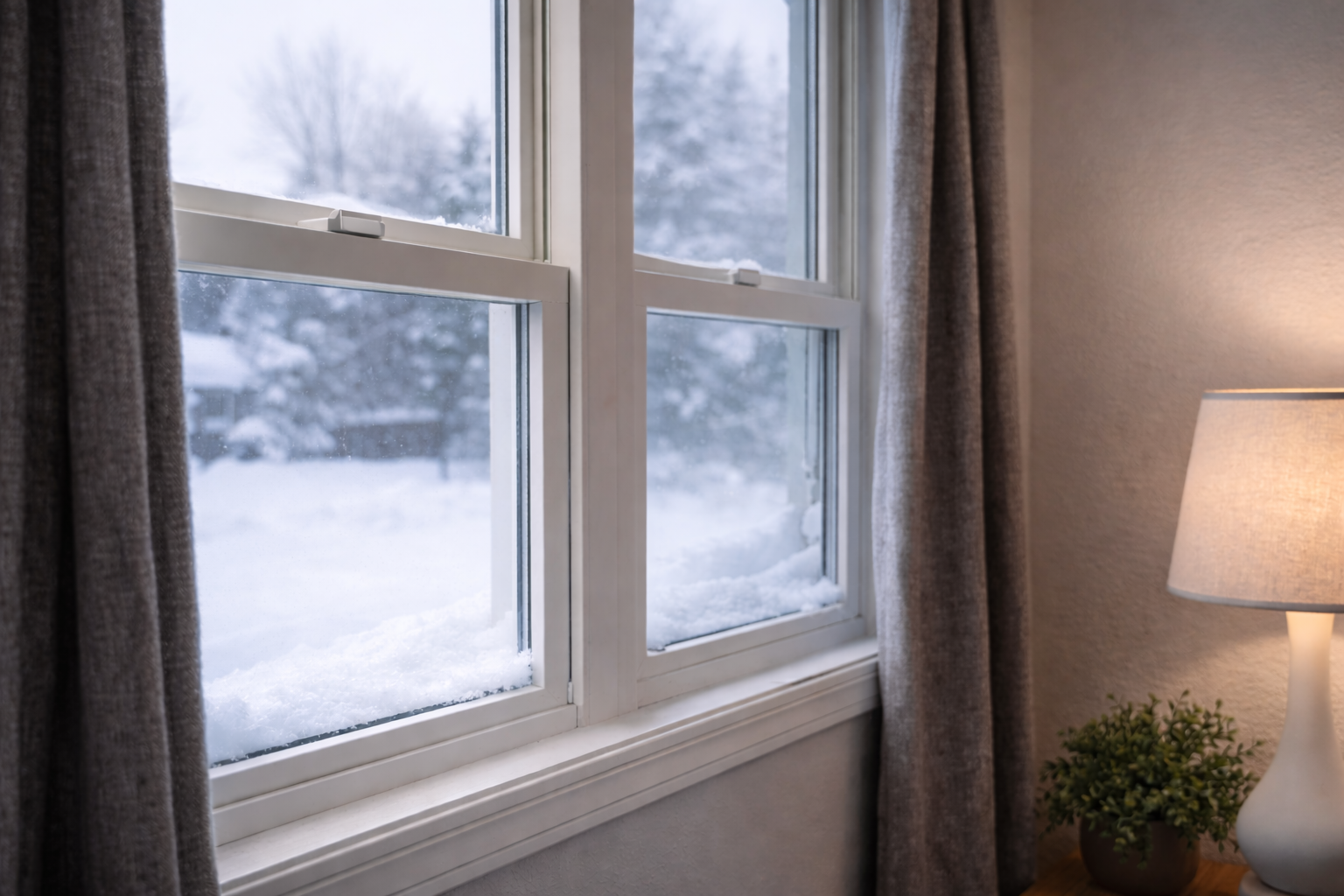 Cold air entering window