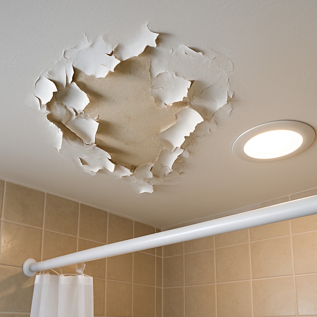 Bathroom Ceiling Peeling Paint: Causes, Costs & Fixes (2024)