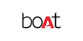 Boat brand logo with stylized red letter A.