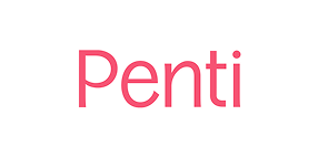 Penti brand logo in pink font on white background.