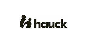 Hauck brand logo with stylized human figures and the word 'hauck'.