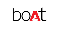 boAt logo with stylized red letter A.