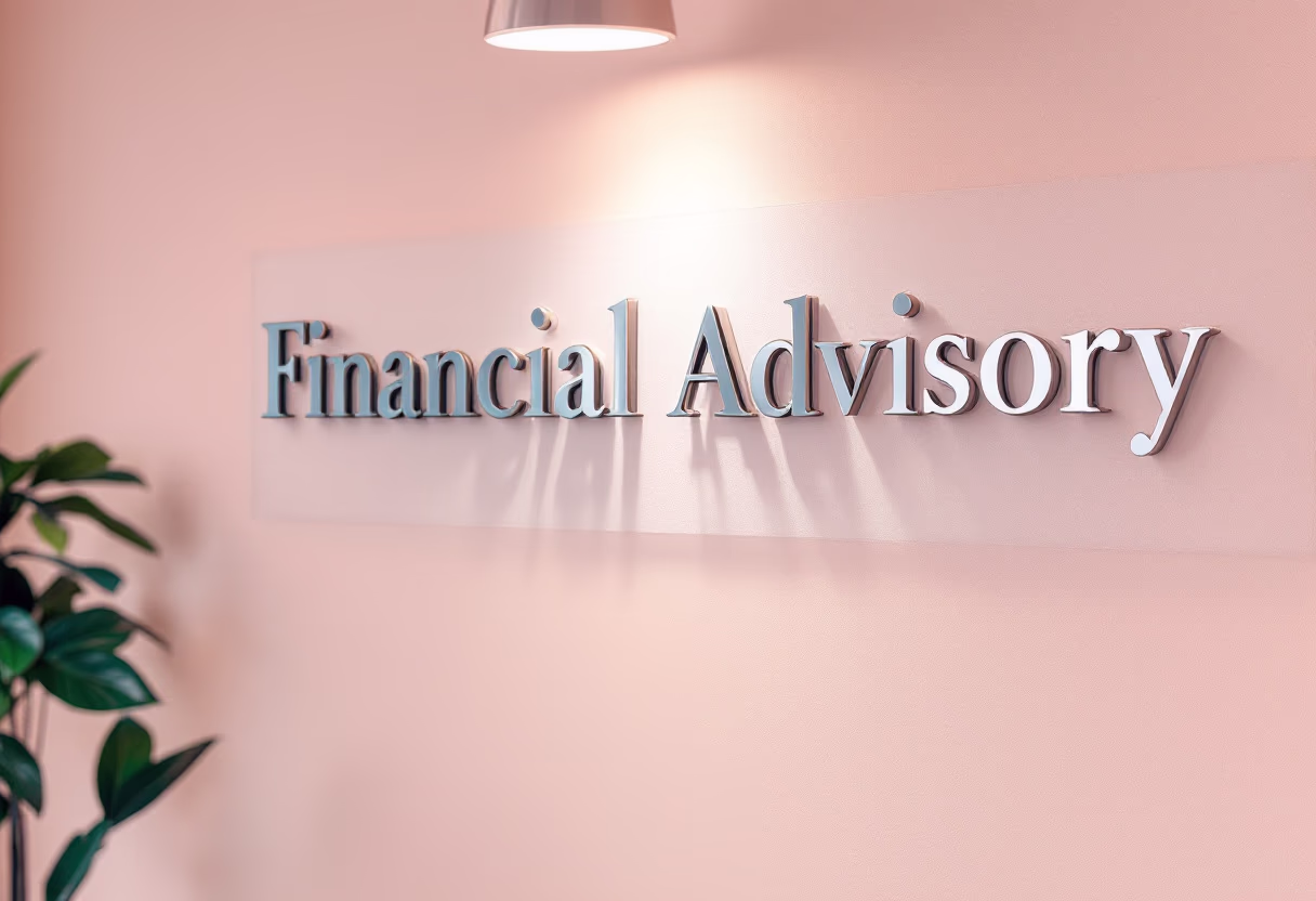 image of office sign (for a financial advisor)