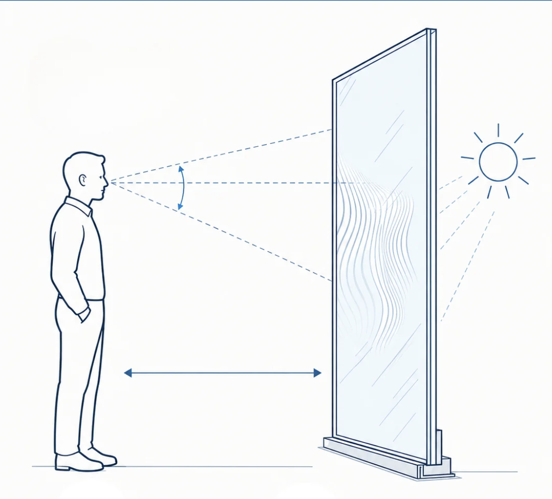 Optical distortion evaluation illustration