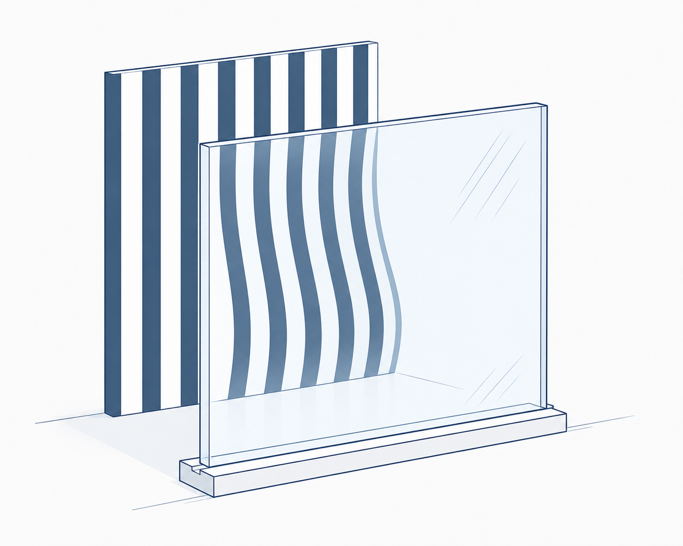 Zebra angle inspection illustration