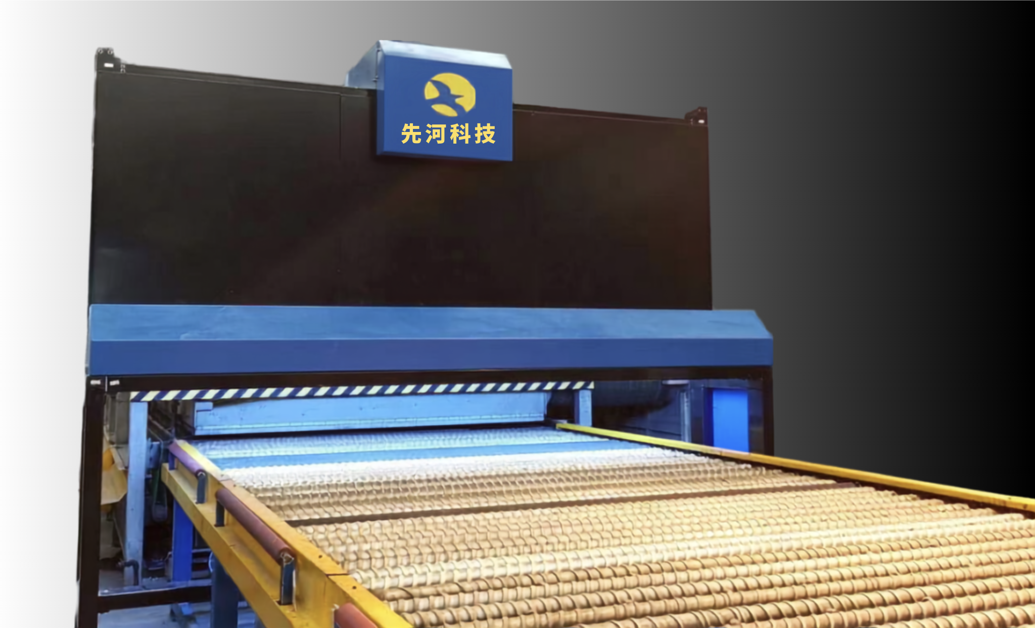 LIAOWANG 1.0 online flatness measurement system on a glass production line