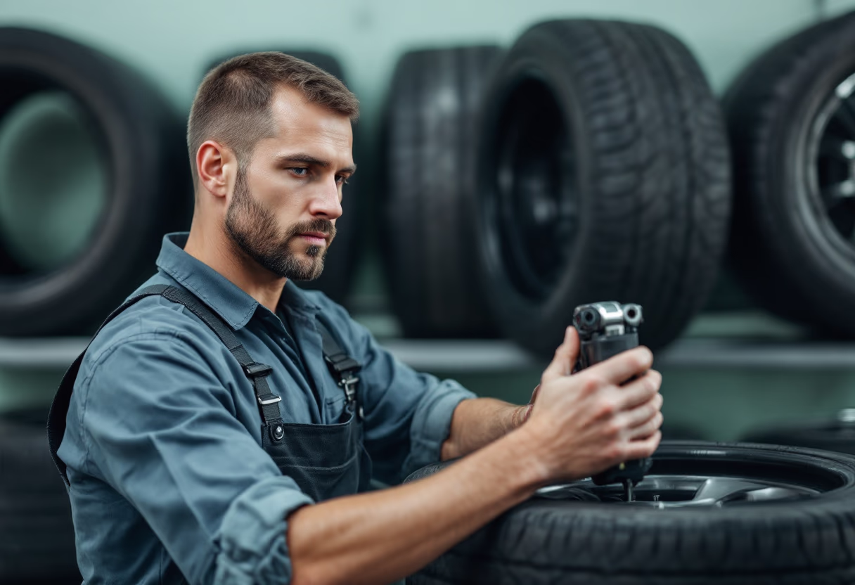 image of car tire rotation service