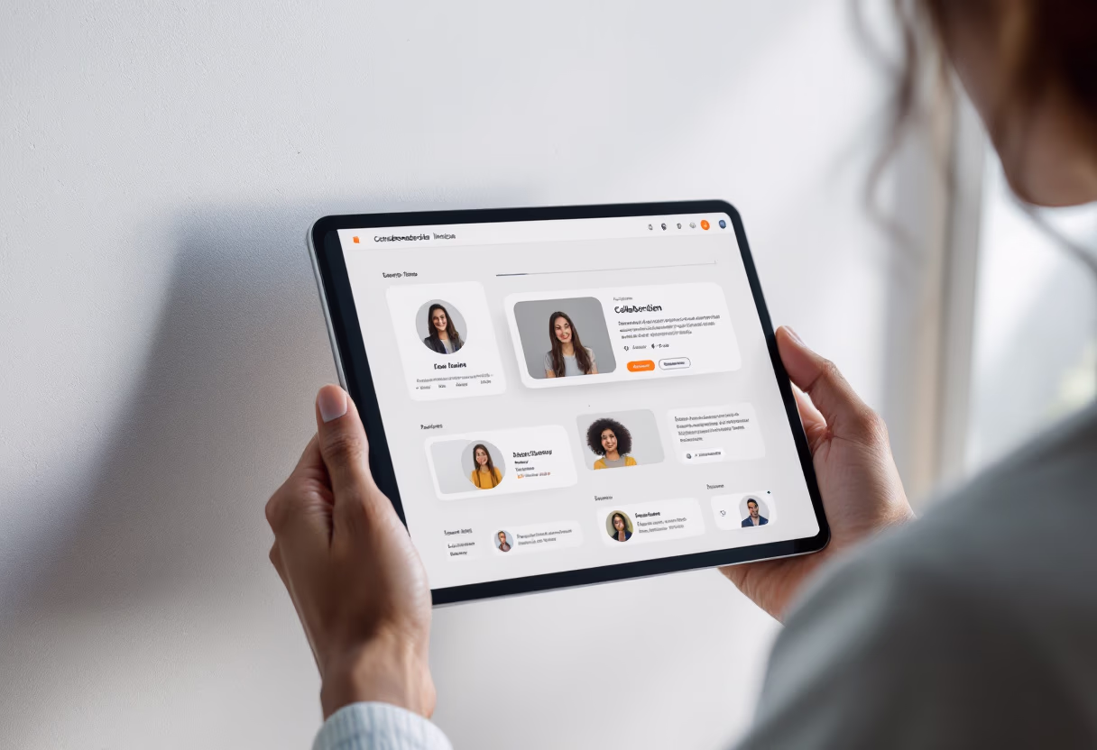 [interface] screenshot of collaboration interface (for a productivity tools business)