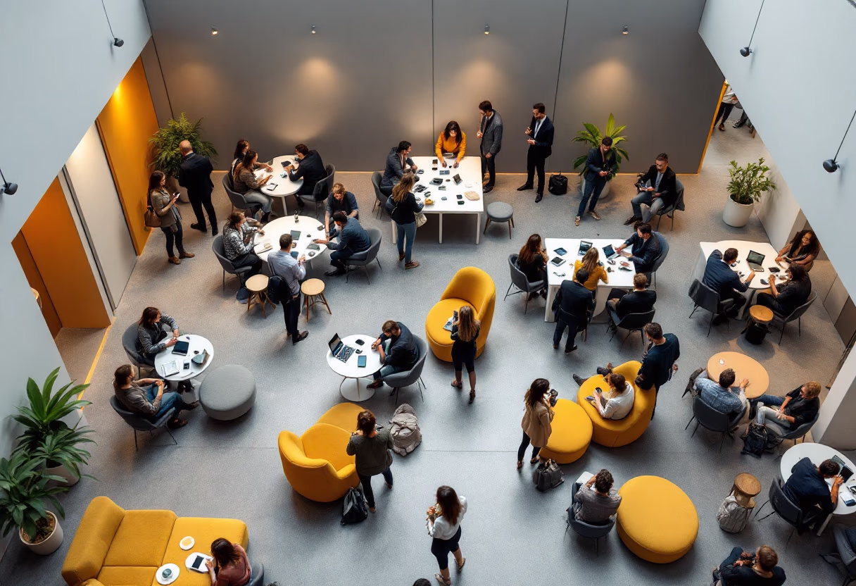 image of tech conference scene