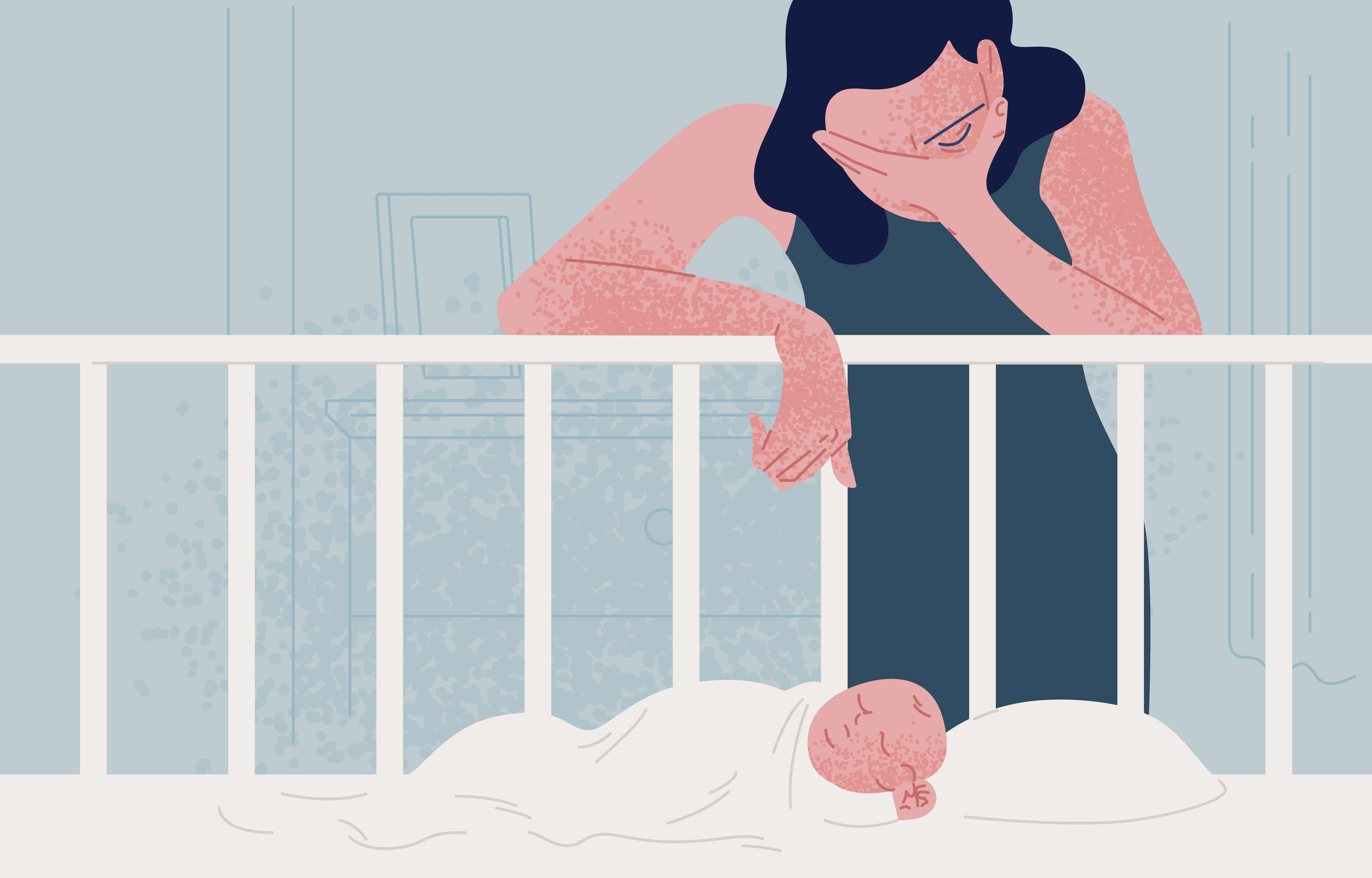 Influence of post-partum depression and probiotic treatment on maternal brain serotonin and caregiving behaviors