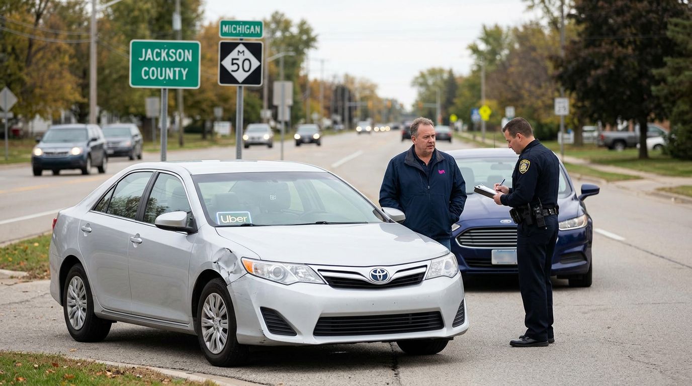 Rideshare Accident Injuries in Jackson County, MI