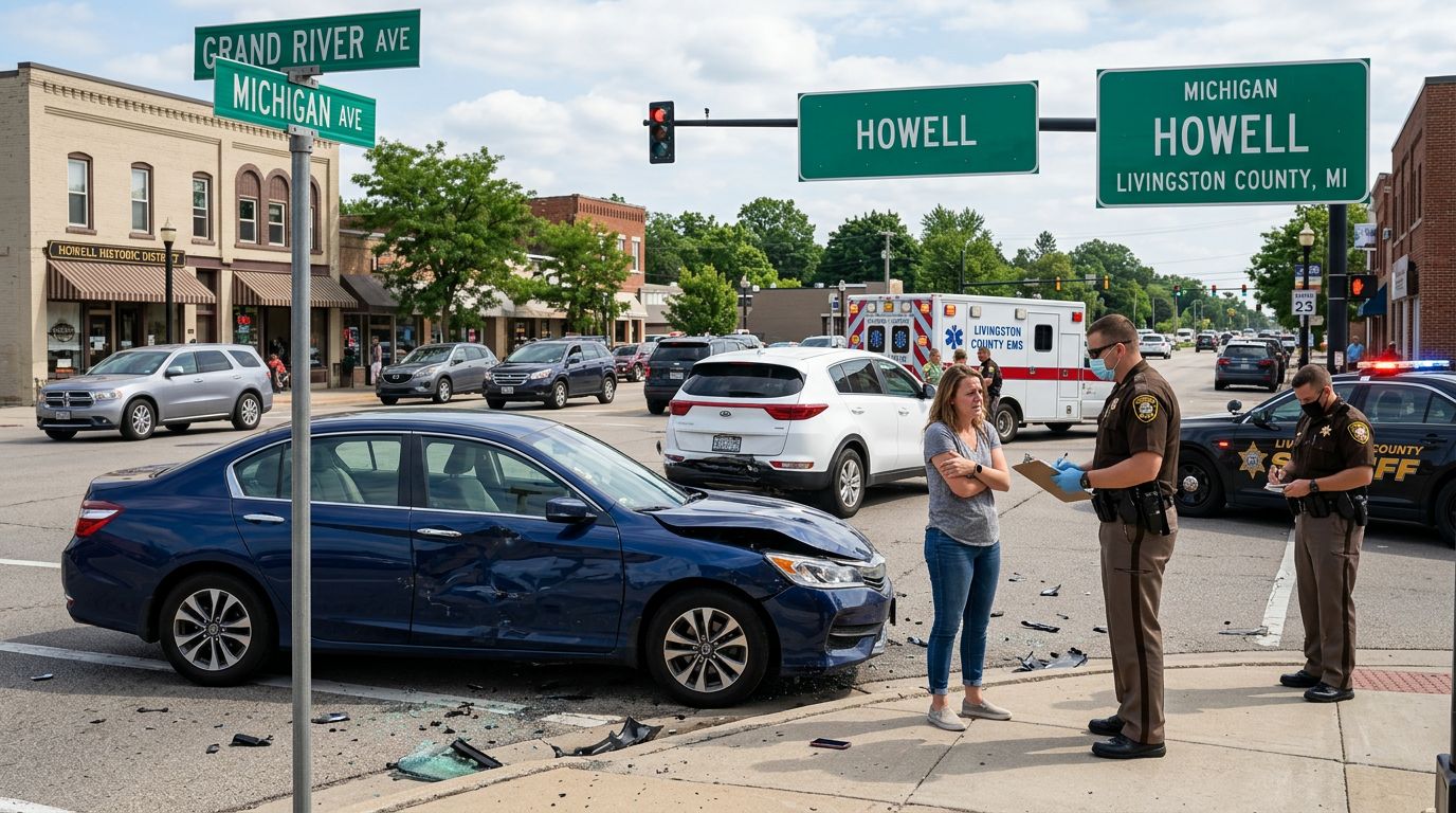 Distracted Driving Accident Injuries in Livingston County, MI