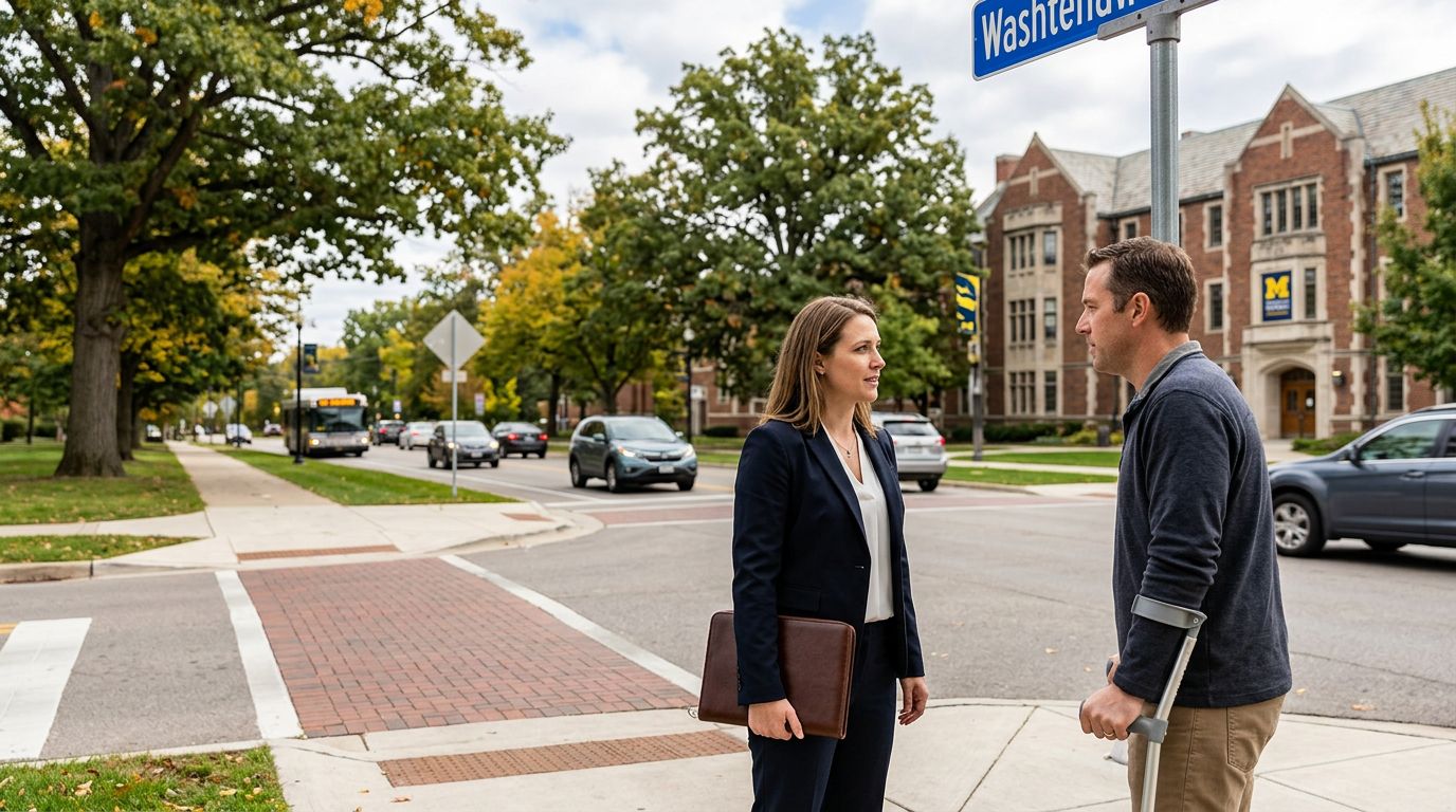 Pedestrian Accident Injuries in Washtenaw County, MI