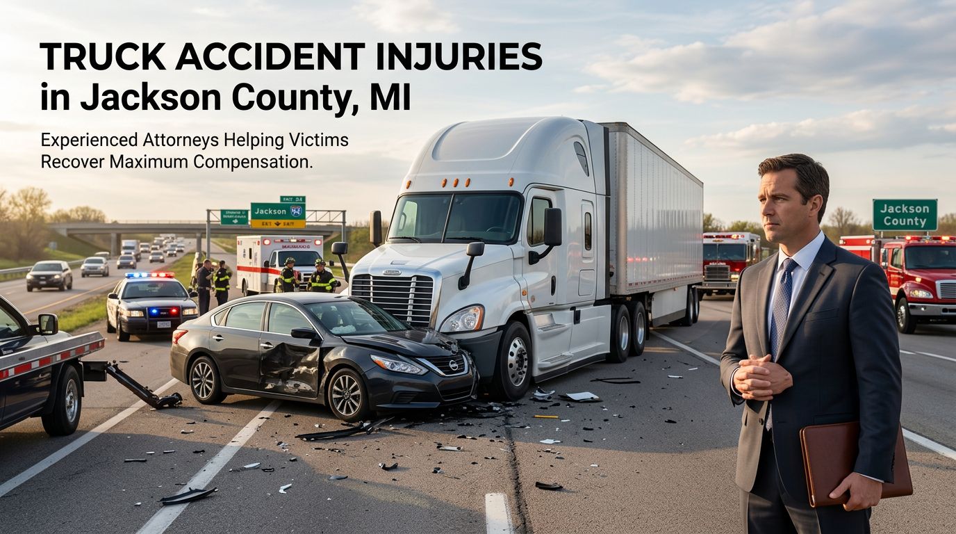 Truck Accident Injuries in Jackson County, MI