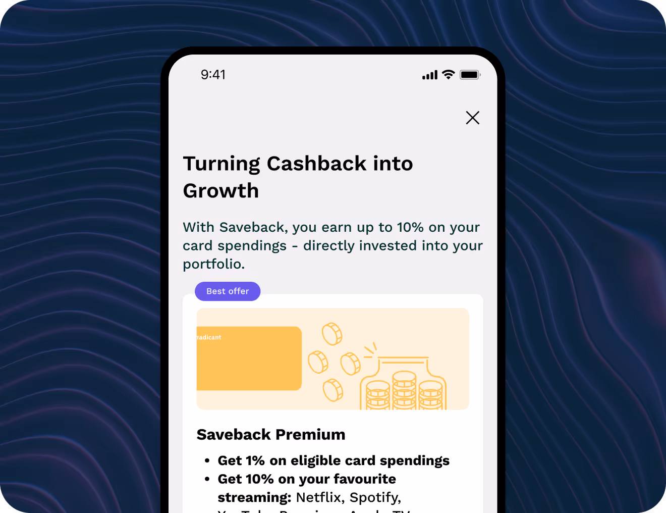 Visual representation of transforming cashback rewards into financial growth opportunities.