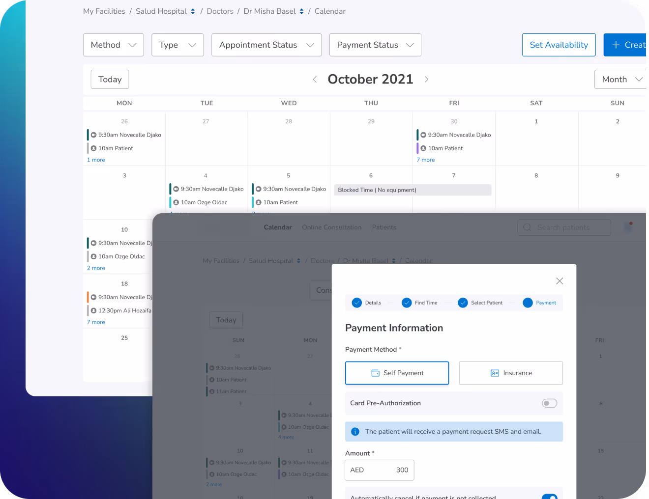 A calendar displaying multiple months, with overlapping images of calendars in a layered design.
