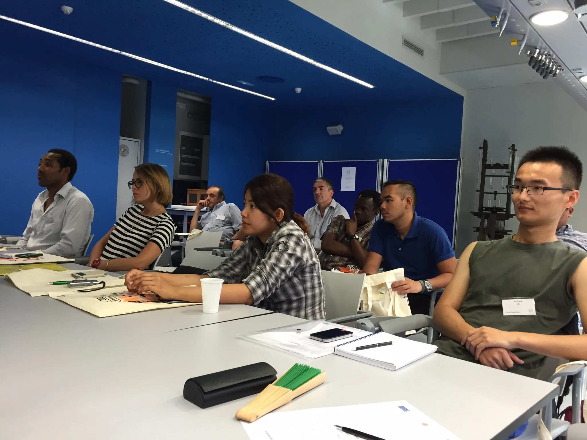 image of team brainstorming session (for a graphic design studio)