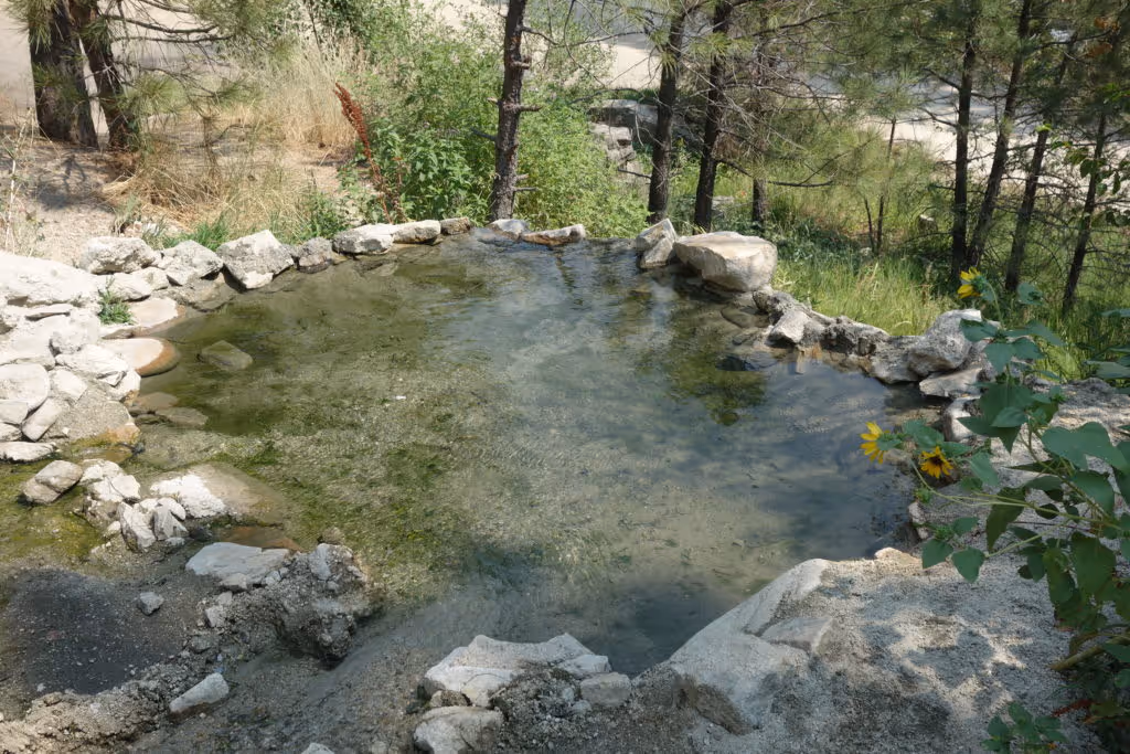 Natural Loftus Hot Spring near Atlanta, Idaho