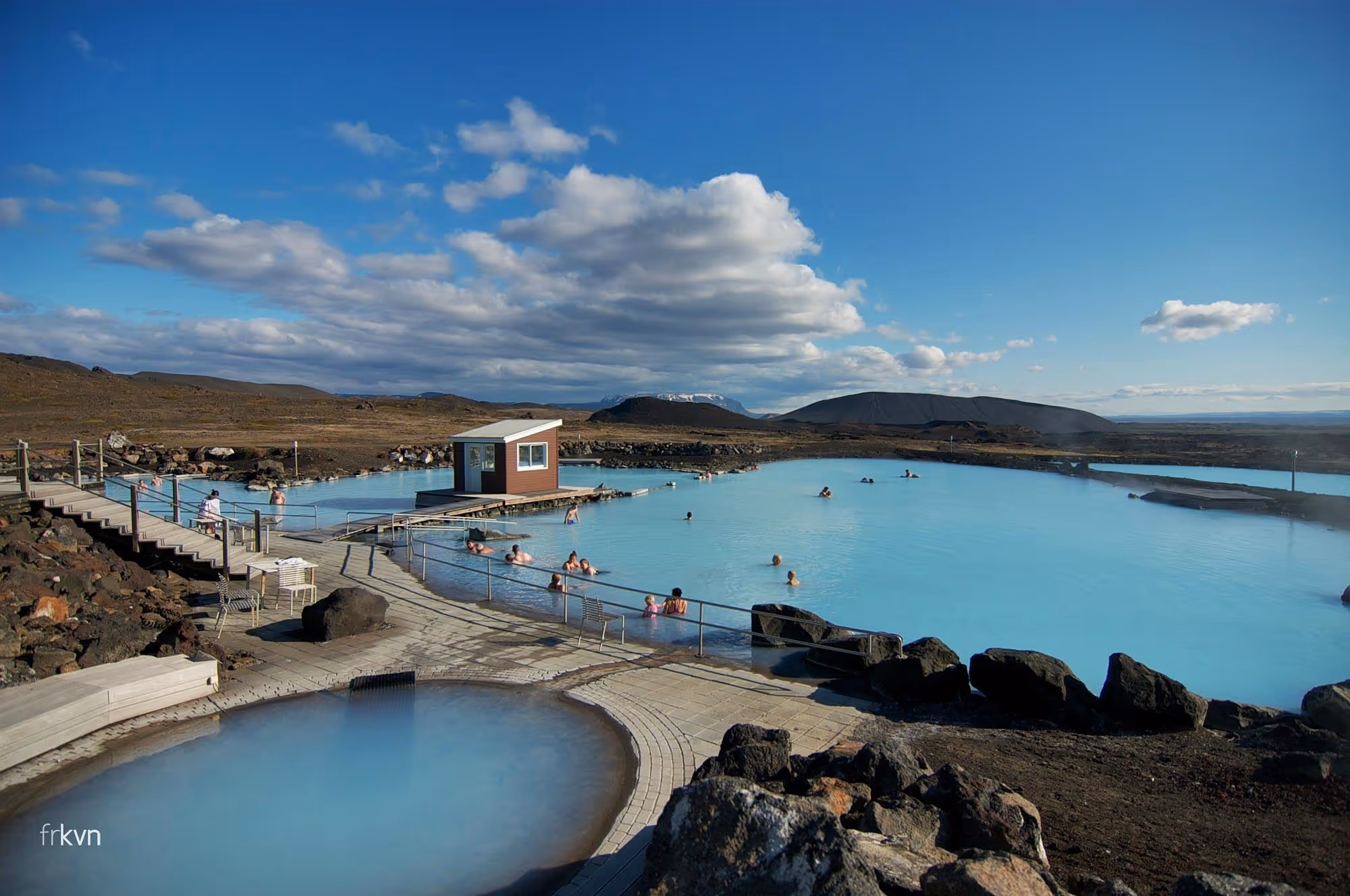 Geothermal pools at Earth Lagoon Myvatn