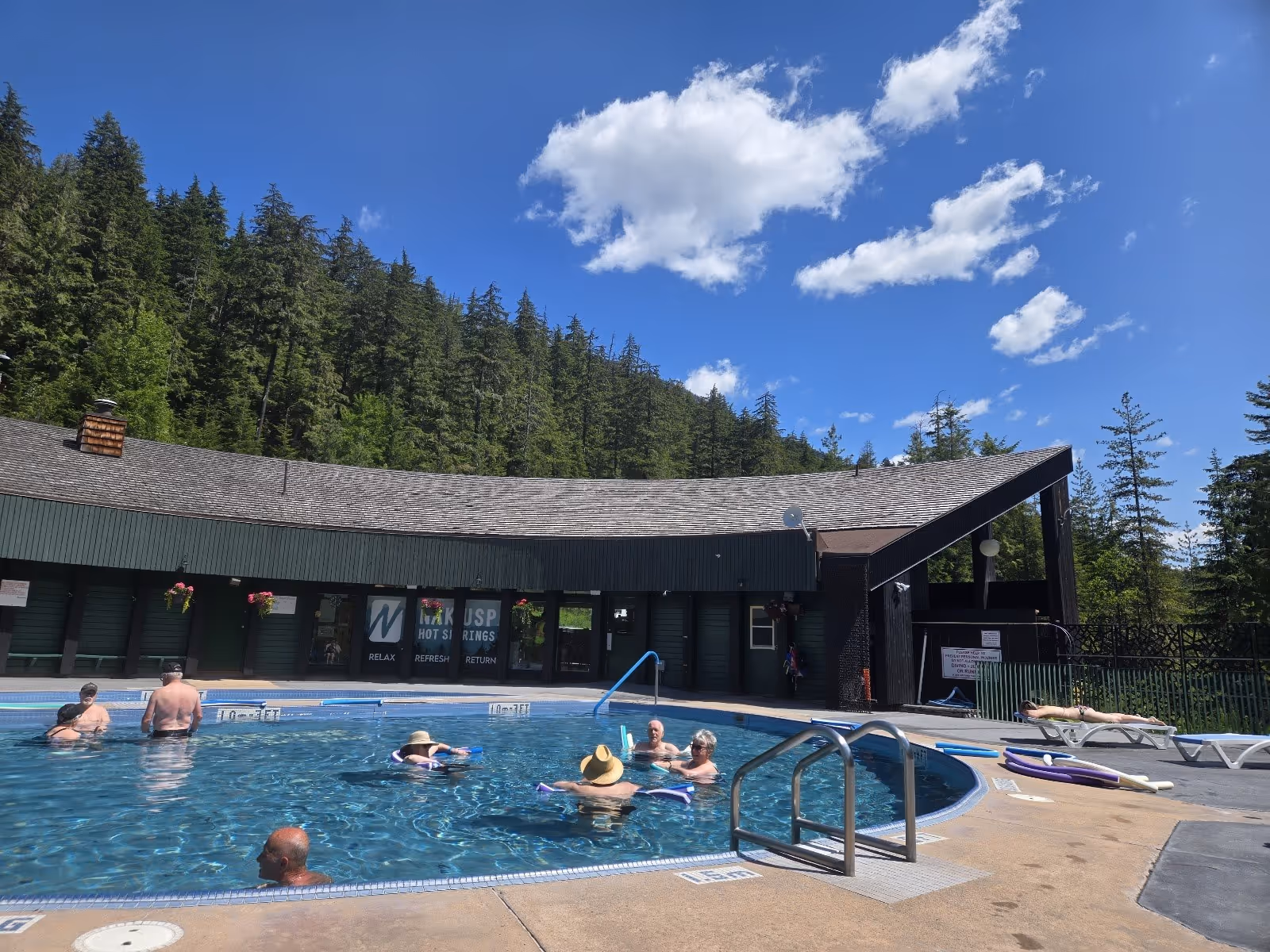 Nakusp Hot Springs, Canada.