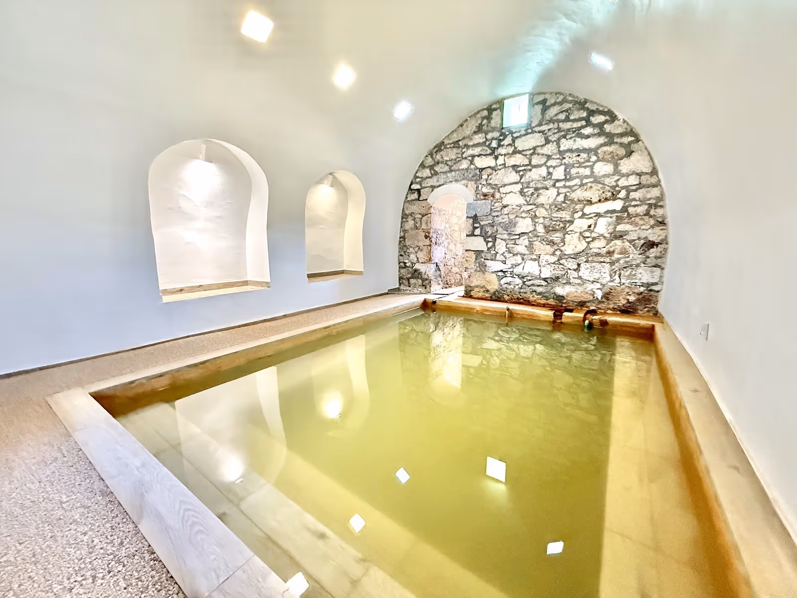 Hot Springs of Polichnitos, Greece.