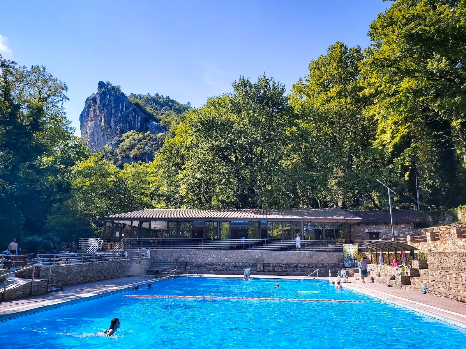 Traianoupoli Thermal Springs (Loutra), Greece.