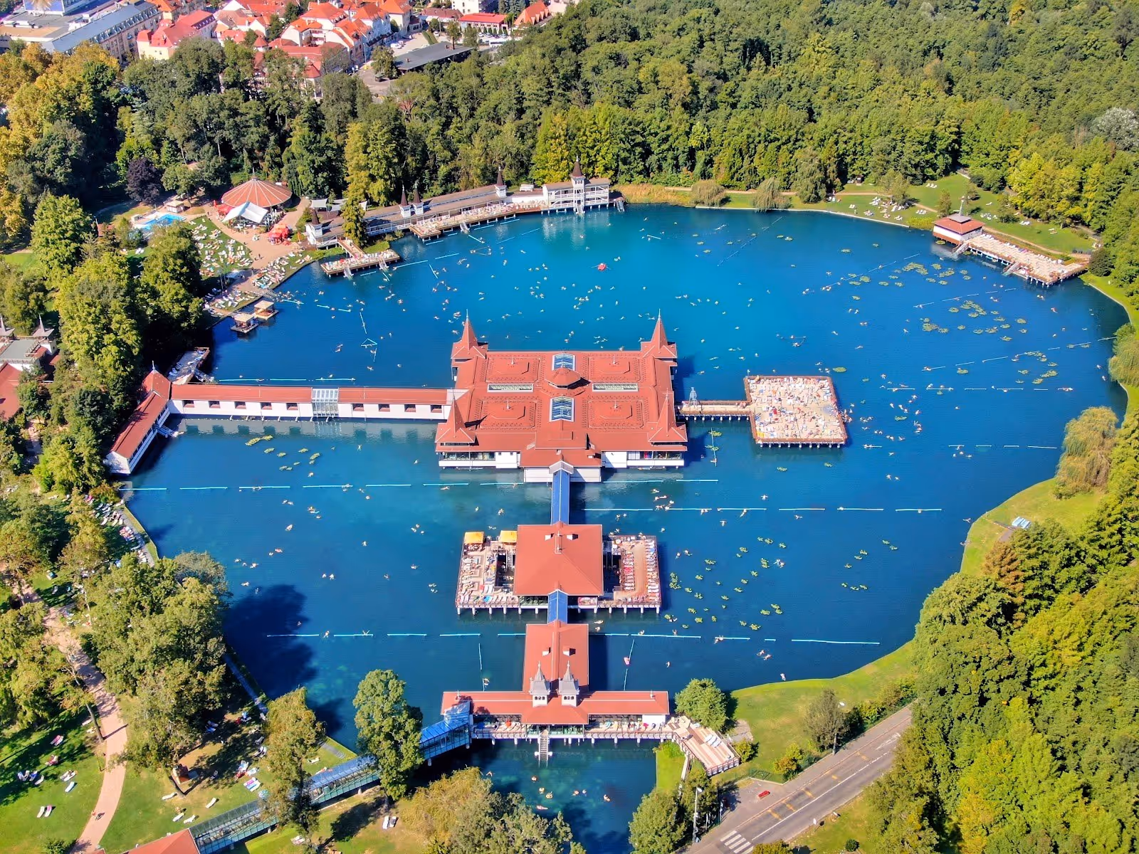 Lake Heviz, Hungary.