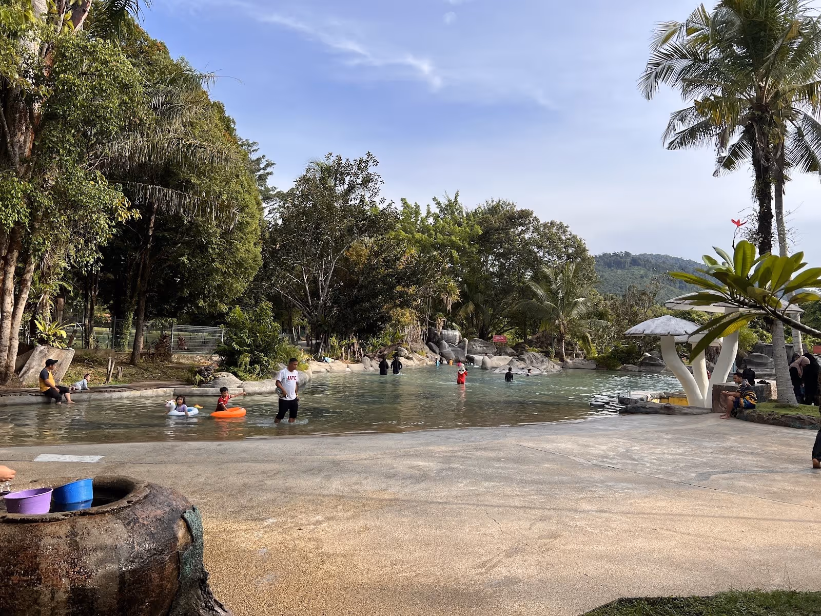Sungai Klah Hot Spring Park, Malaysia.