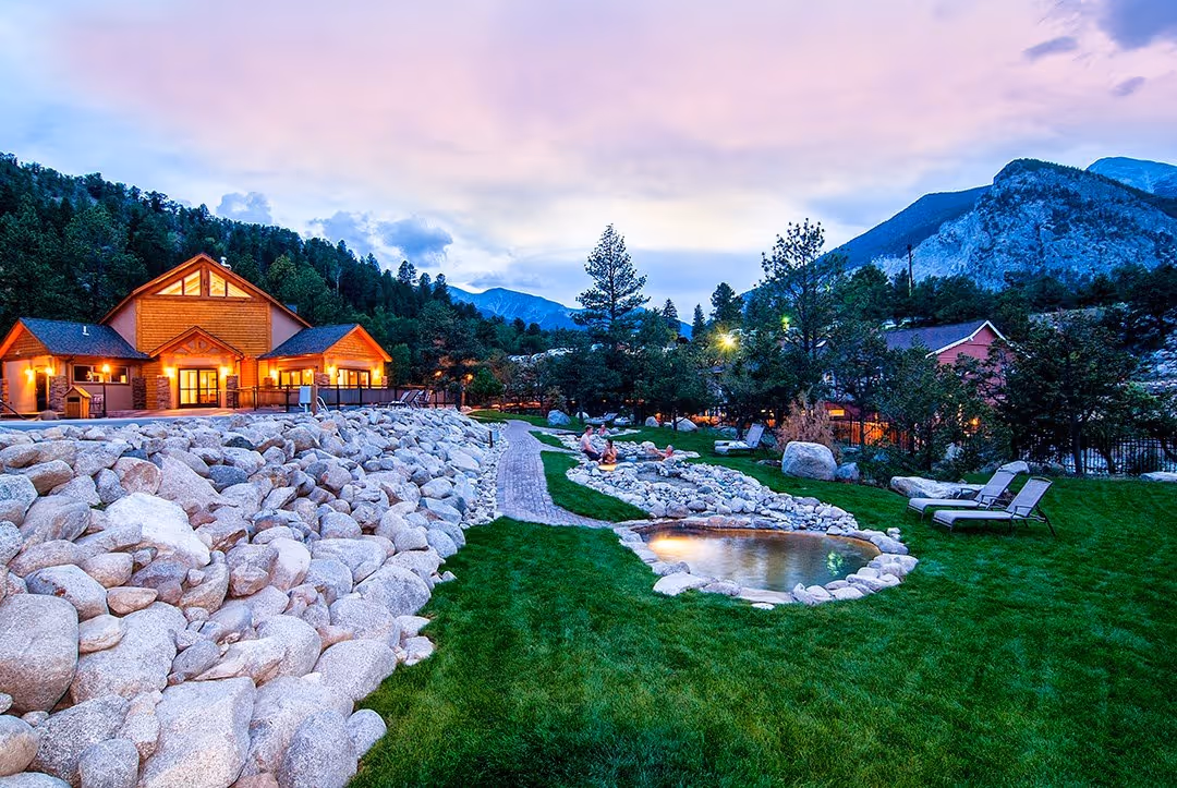 Mount Princeton Hot Springs Resort, Colorado.