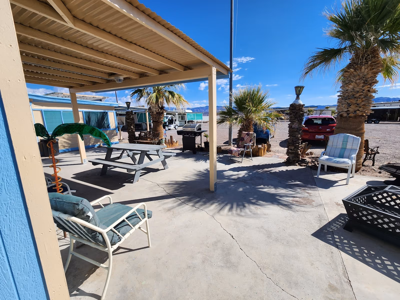 Tecopa Palms Therapeutic Hot Springs Resort, California.