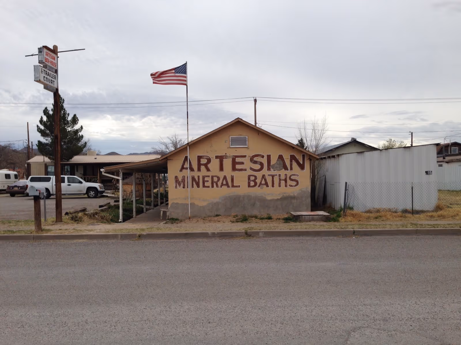 Artesian Bath House & Trailer Court, New Mexico.