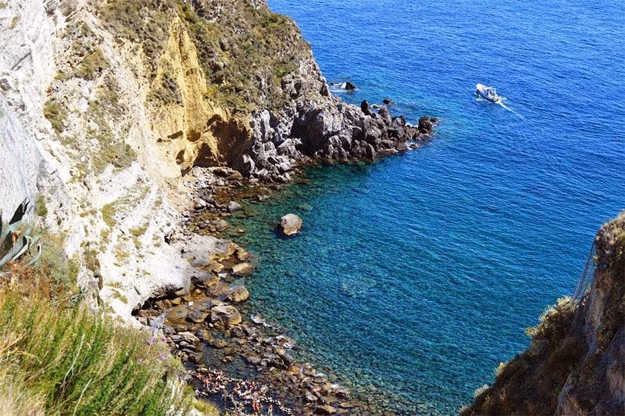 Sorgeto Bay, Italy.