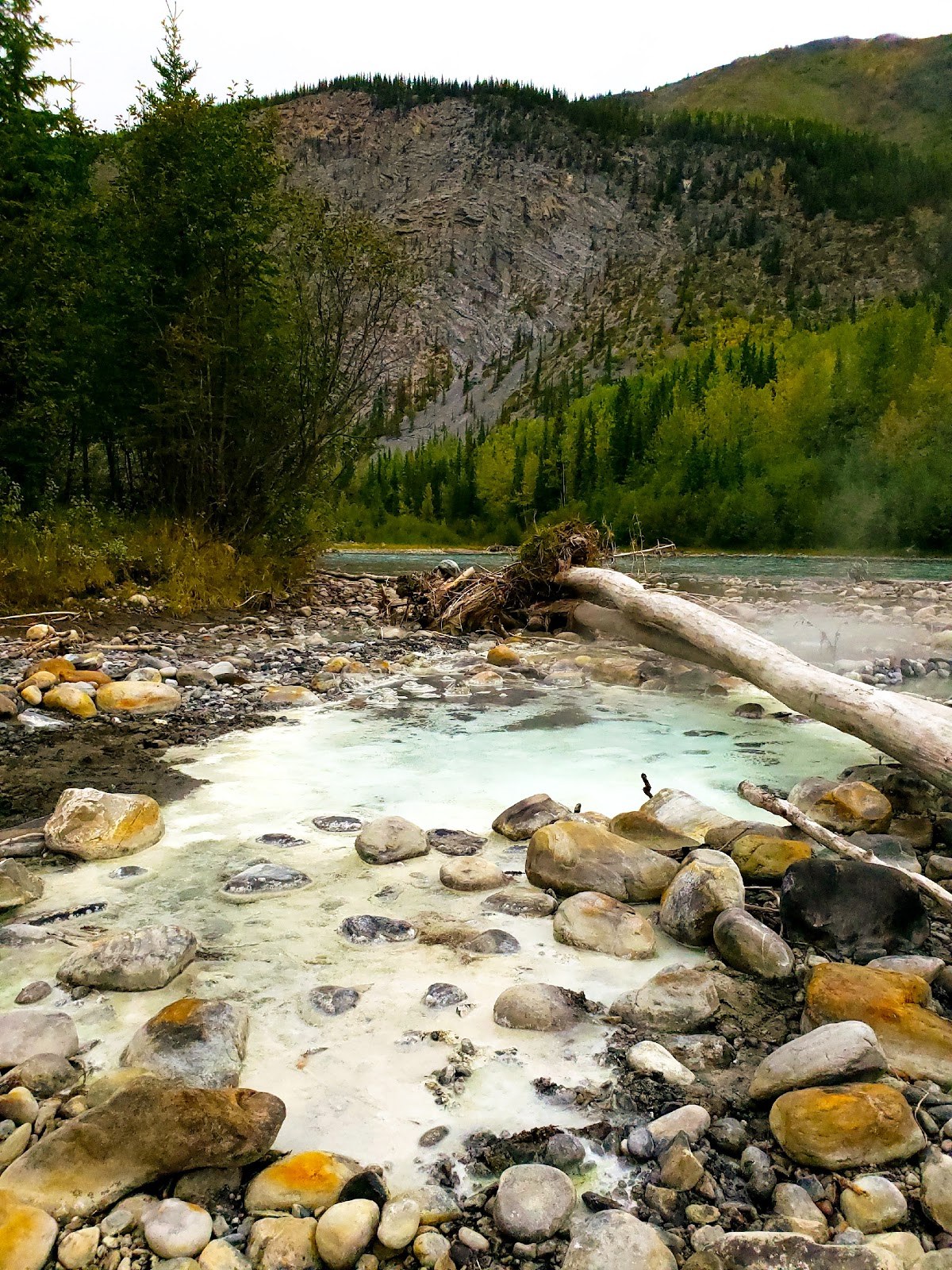 Toad River Hot Springs, Canada.
