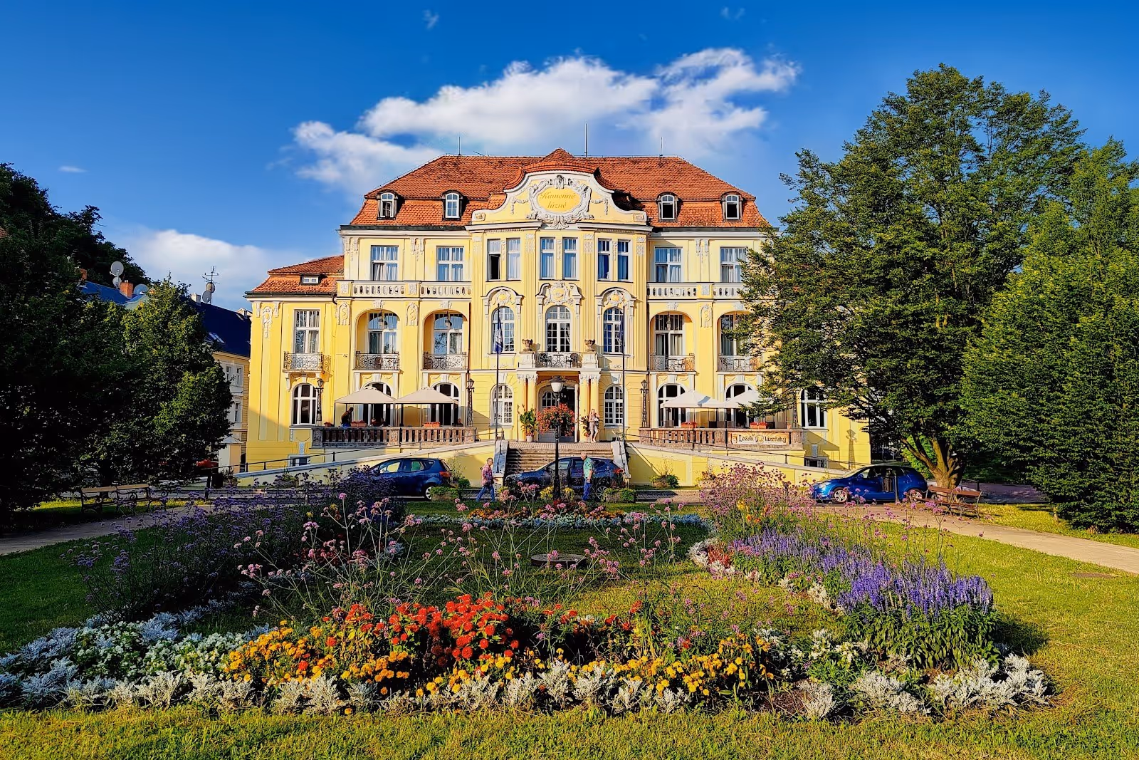 Stone Spa House (Kamenne lazne), Czechia.