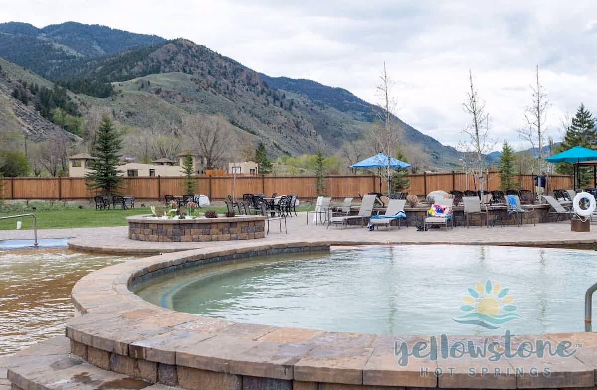 Corwin Hot Springs, Montana - mineral pools at Yellowstone Hot Springs near Gardiner