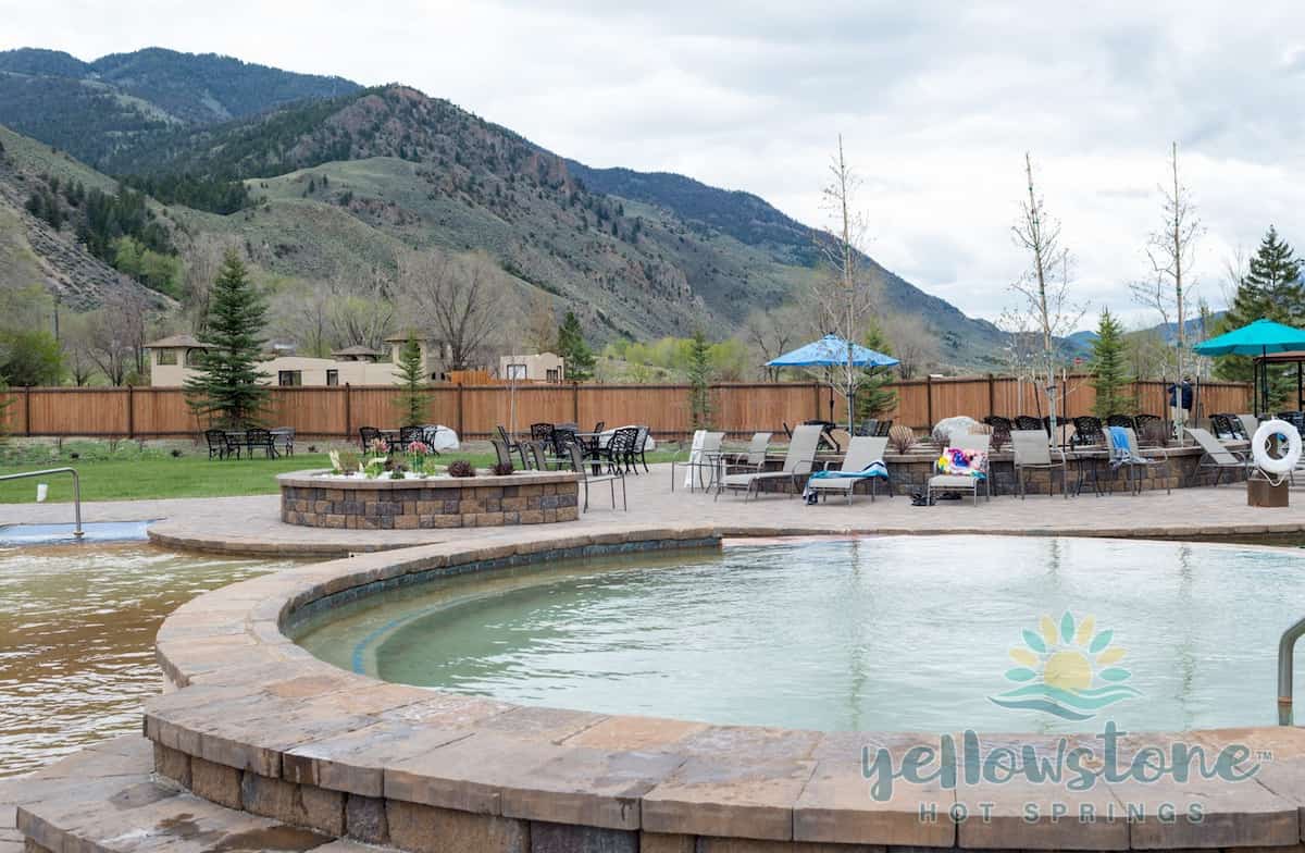 Corwin Hot Springs, Montana - mineral pools at Yellowstone Hot Springs near Gardiner