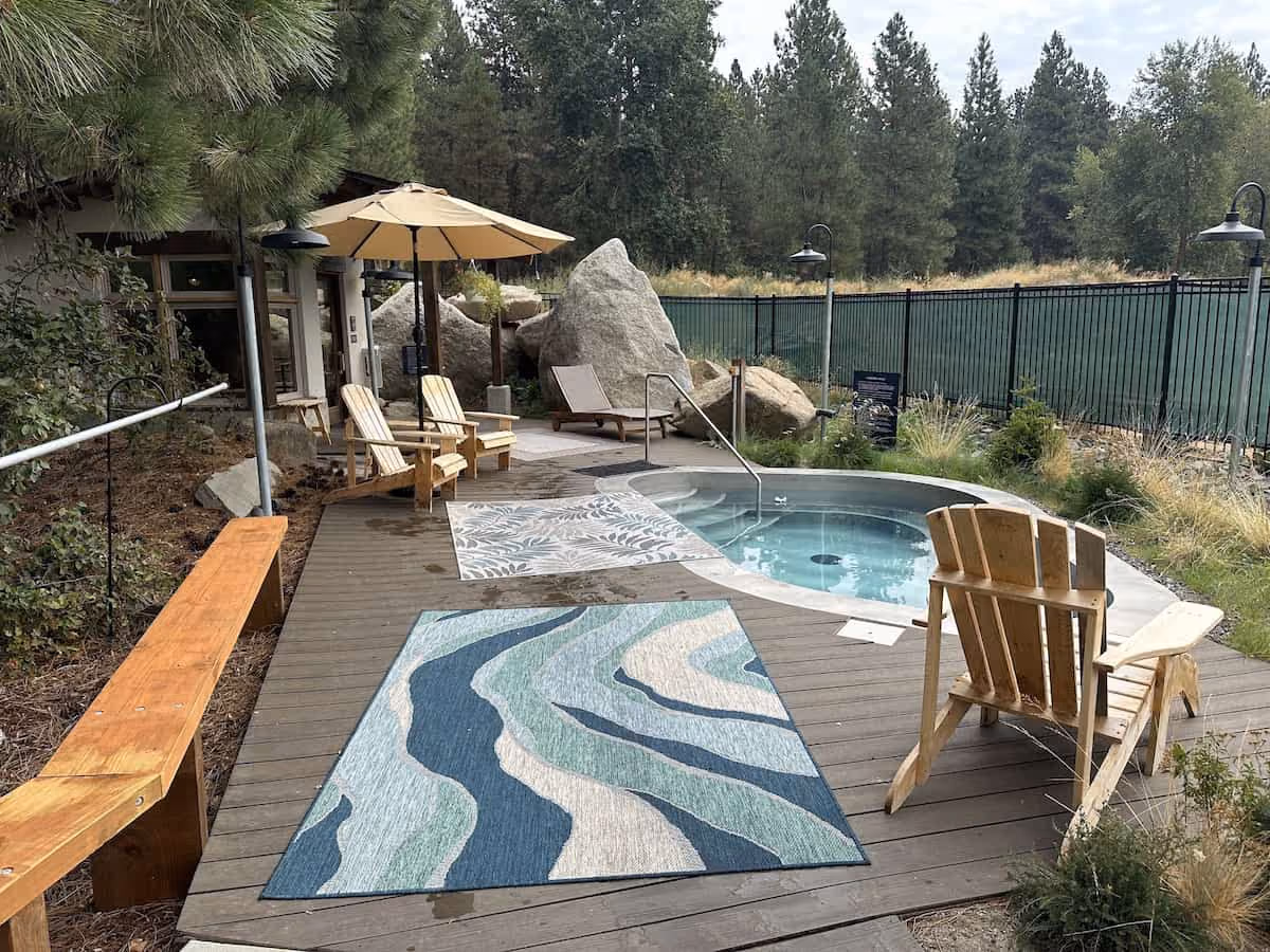 The Springs at Carson Washington - geothermal pools on the Wind River in the Columbia River Gorge near Carson