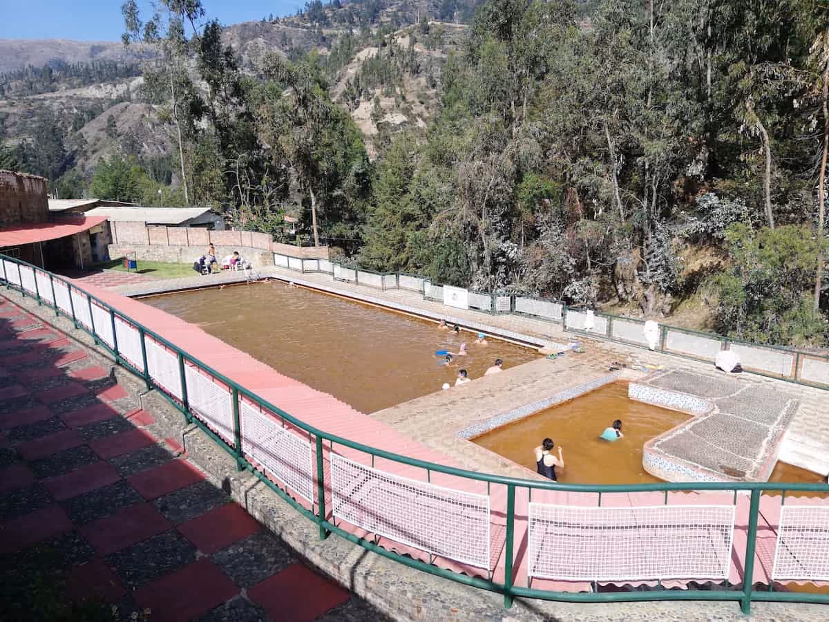 Banos Termales de Monterrey Peru - thermal pools in Callejon de Huaylas valley near Huaraz, Ancash