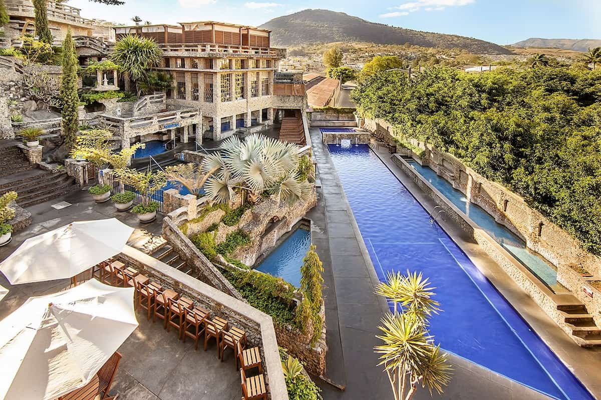 Santa Teresita Hotel y Spa Termal, Guatemala - outdoor thermal pools in lush resort setting