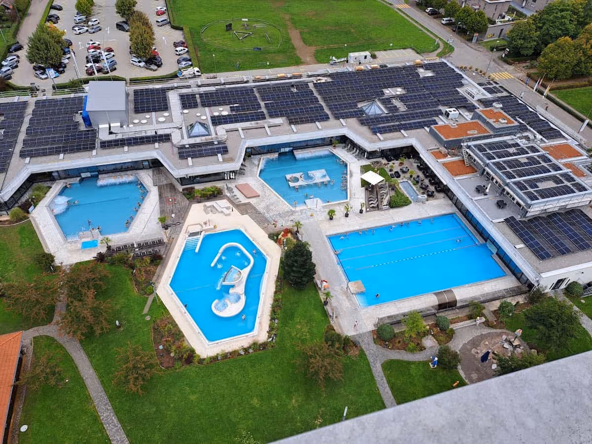 Therme Zurzach Switzerland - outdoor thermal pools Bad Zurzach Aargau Glaubers salt spring