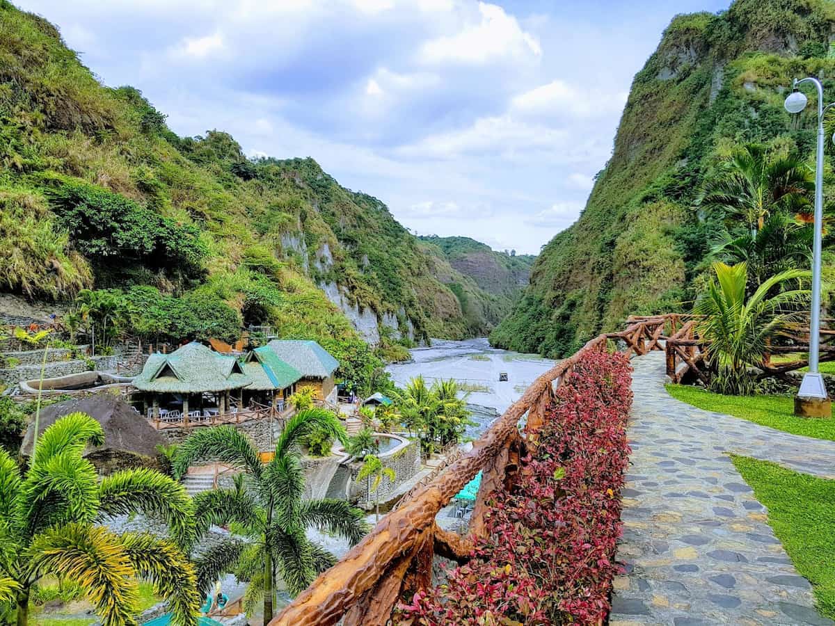 Puning Hot Spring Philippines - volcanic pools in Mt. Pinatubo lahar canyon, Porac Pampanga