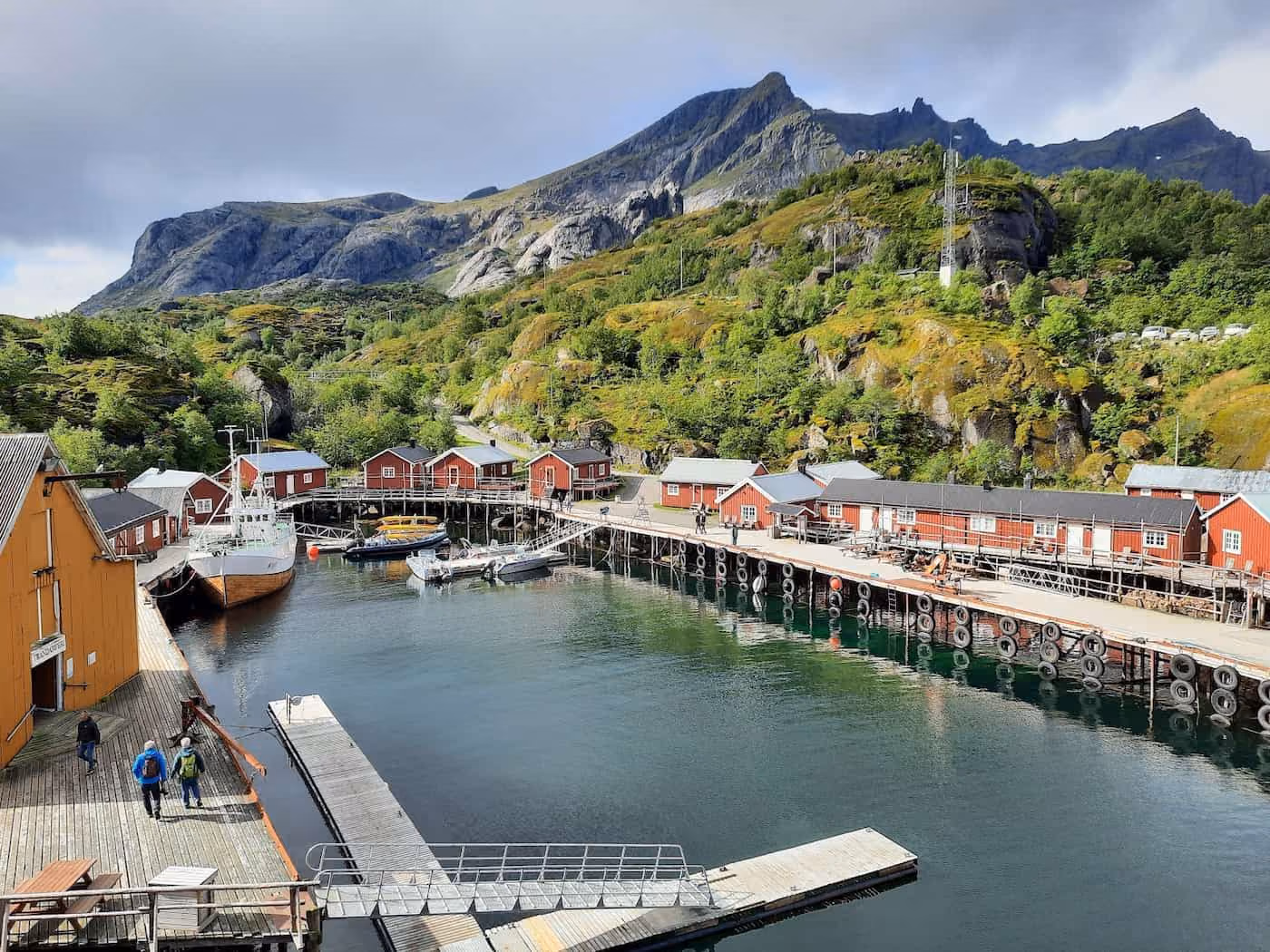 Nusfjord Arctic Wellness Norway - wood-fired hot tub and sauna with fjord views Lofoten