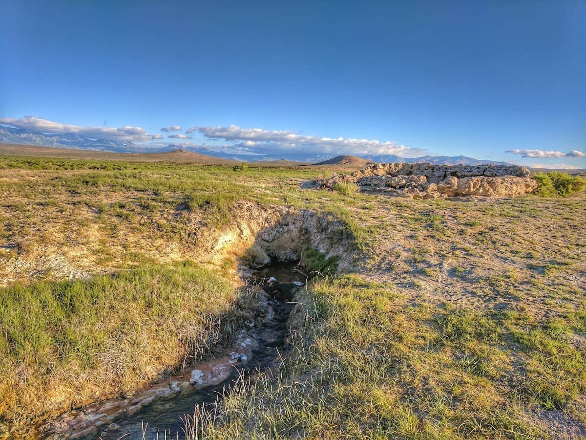 natural hot spring stream in paradise valley hot springs nevada