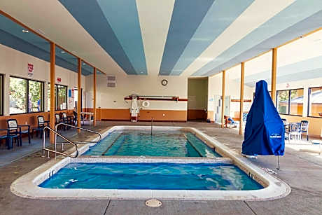 Indoor hot spring pools at carson hot springs resort in washington