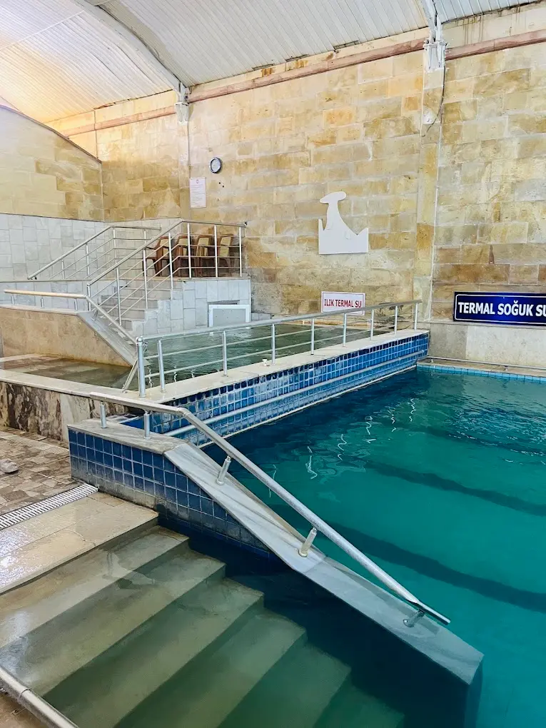 multiple indoor hot spring pools at kozakli thermal springs in turkey