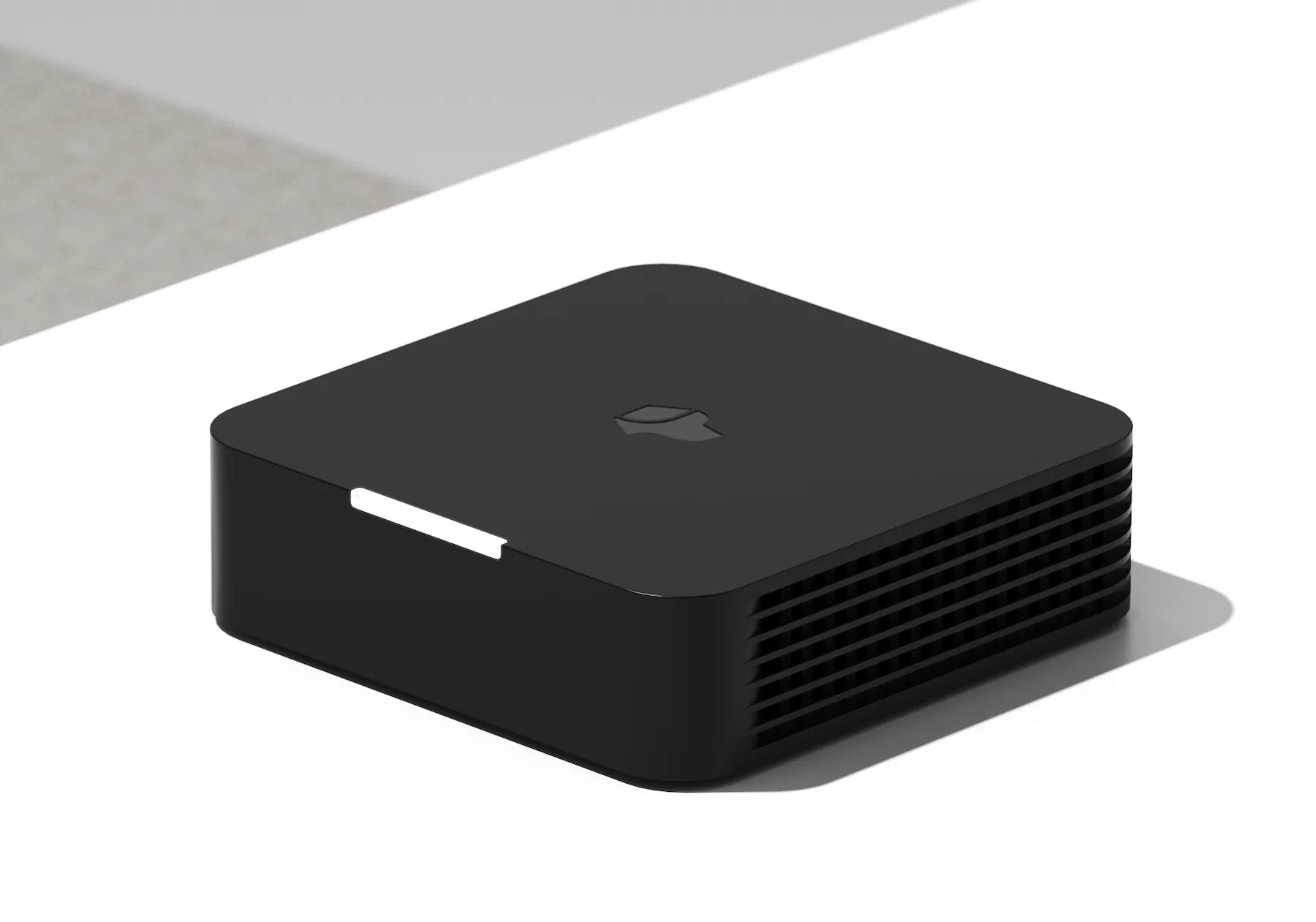 Josh One home controller, a black ventilated unit