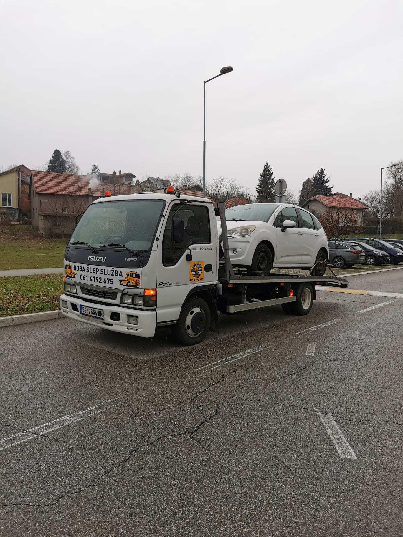 image of truck maintenance for a trucking company